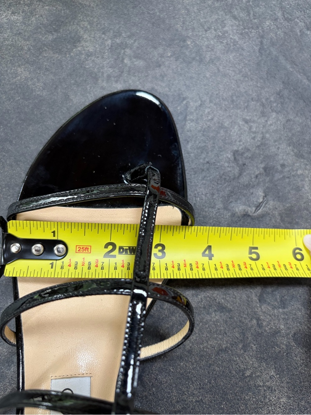 Jimmy Choo Black Patent Multi-Strap Ankle Sandals - Picture 11 of 13